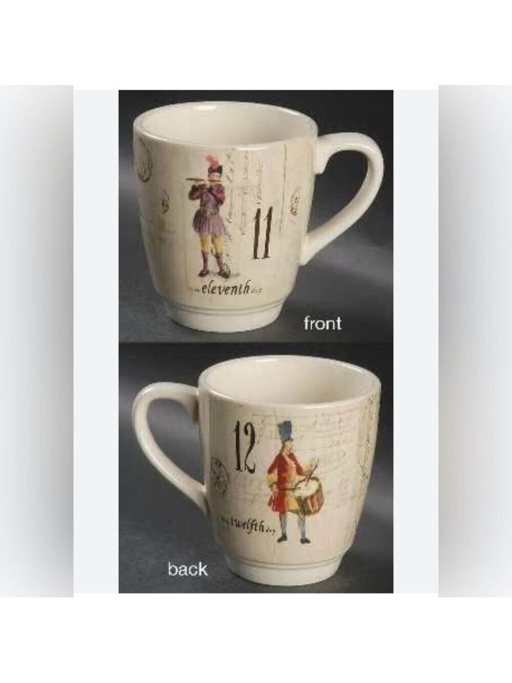 Williams-Sonoma Twelve Days of Christmas #11,12 Mug